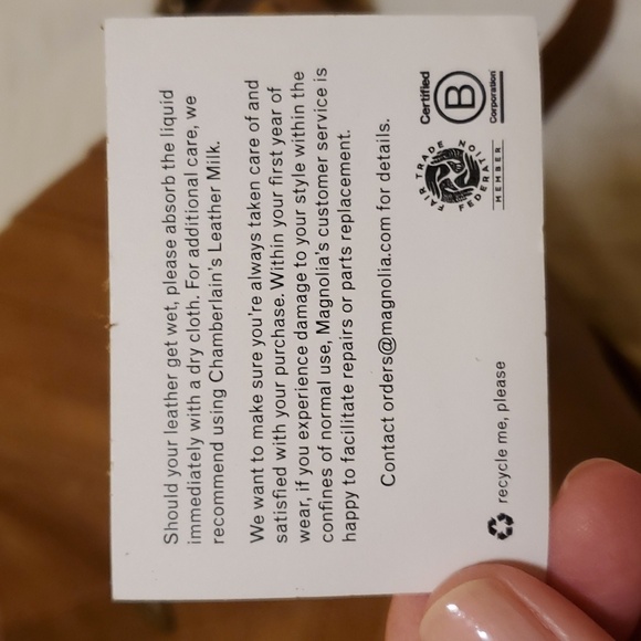 Magnolia brown leather backpack bought it at the Silos - Picture 12 of 12